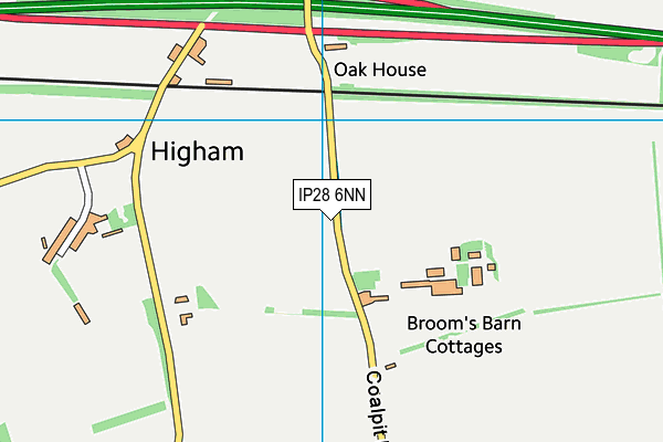 IP28 6NN map - OS VectorMap District (Ordnance Survey)