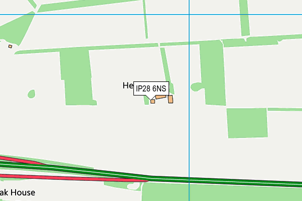 IP28 6NS map - OS VectorMap District (Ordnance Survey)