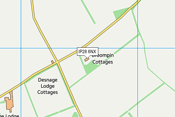 IP28 6NX map - OS VectorMap District (Ordnance Survey)