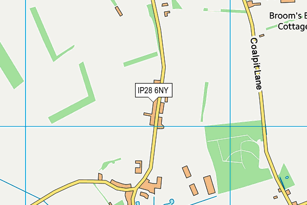 IP28 6NY map - OS VectorMap District (Ordnance Survey)