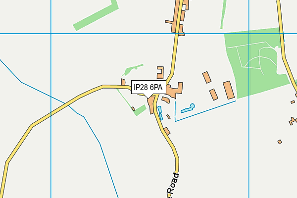 IP28 6PA map - OS VectorMap District (Ordnance Survey)