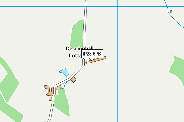 IP28 6PB map - OS VectorMap District (Ordnance Survey)