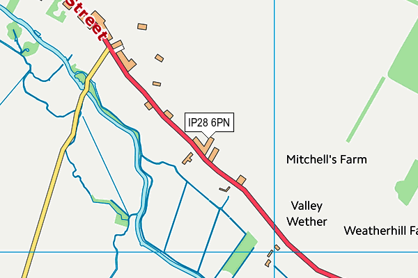 IP28 6PN map - OS VectorMap District (Ordnance Survey)