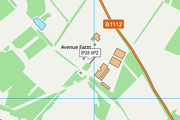 IP28 6PZ map - OS VectorMap District (Ordnance Survey)
