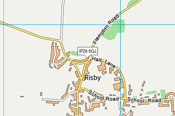 Brookes Cambridge School map (IP28 6QJ) - OS VectorMap District (Ordnance Survey)