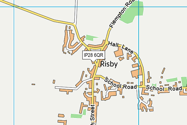 IP28 6QR map - OS VectorMap District (Ordnance Survey)