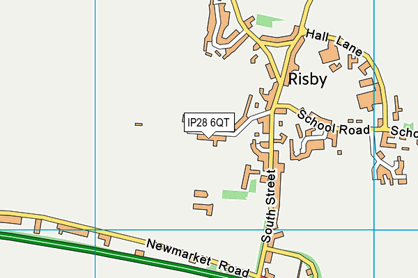 IP28 6QT map - OS VectorMap District (Ordnance Survey)