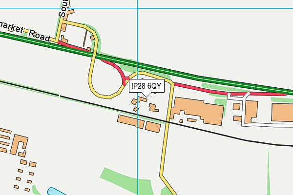 IP28 6QY map - OS VectorMap District (Ordnance Survey)