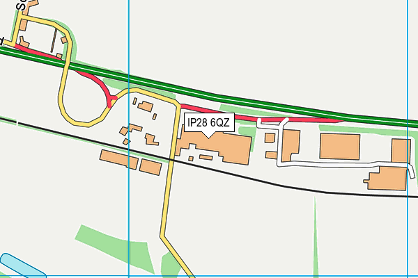 IP28 6QZ map - OS VectorMap District (Ordnance Survey)