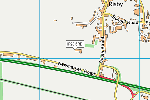 IP28 6RD map - OS VectorMap District (Ordnance Survey)