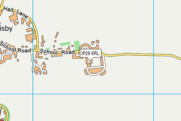 IP28 6RL map - OS VectorMap District (Ordnance Survey)