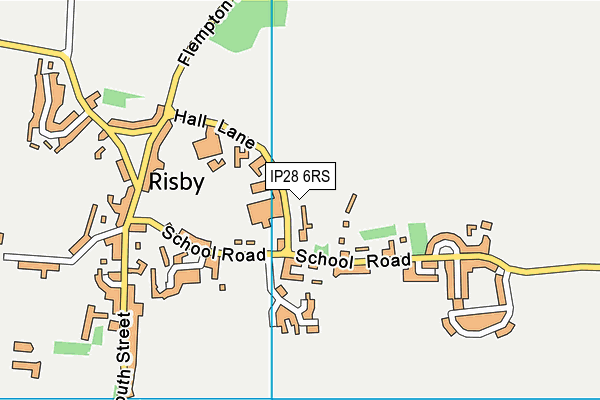 IP28 6RS map - OS VectorMap District (Ordnance Survey)