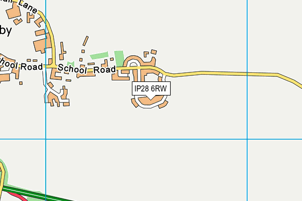 IP28 6RW map - OS VectorMap District (Ordnance Survey)