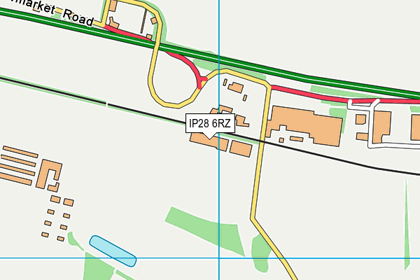IP28 6RZ map - OS VectorMap District (Ordnance Survey)