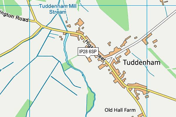 IP28 6SP map - OS VectorMap District (Ordnance Survey)