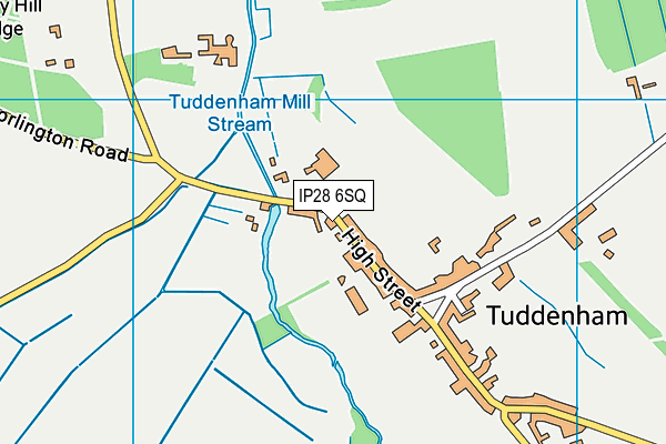 IP28 6SQ map - OS VectorMap District (Ordnance Survey)