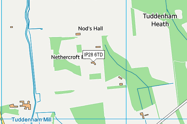 IP28 6TD map - OS VectorMap District (Ordnance Survey)