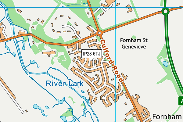 IP28 6TJ map - OS VectorMap District (Ordnance Survey)