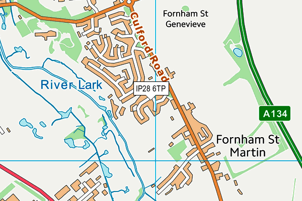 IP28 6TP map - OS VectorMap District (Ordnance Survey)