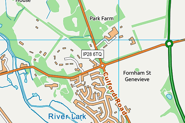 IP28 6TQ map - OS VectorMap District (Ordnance Survey)