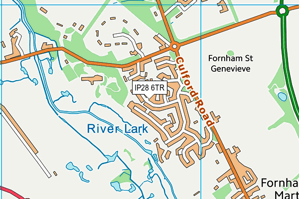 IP28 6TR map - OS VectorMap District (Ordnance Survey)