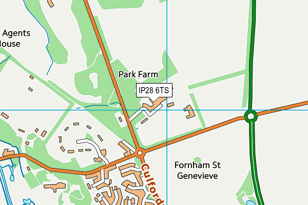 IP28 6TS map - OS VectorMap District (Ordnance Survey)