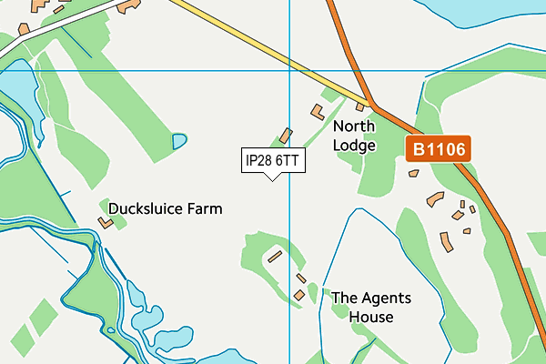 IP28 6TT map - OS VectorMap District (Ordnance Survey)