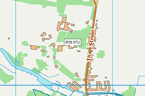 IP28 6TU map - OS VectorMap District (Ordnance Survey)