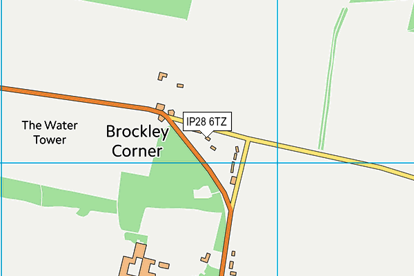 IP28 6TZ map - OS VectorMap District (Ordnance Survey)