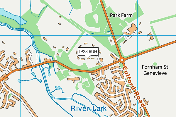 IP28 6UH map - OS VectorMap District (Ordnance Survey)