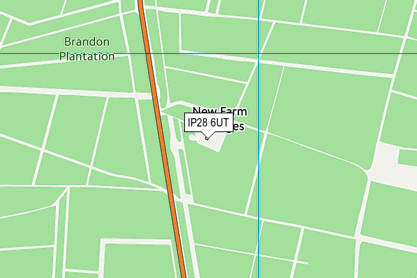 IP28 6UT map - OS VectorMap District (Ordnance Survey)