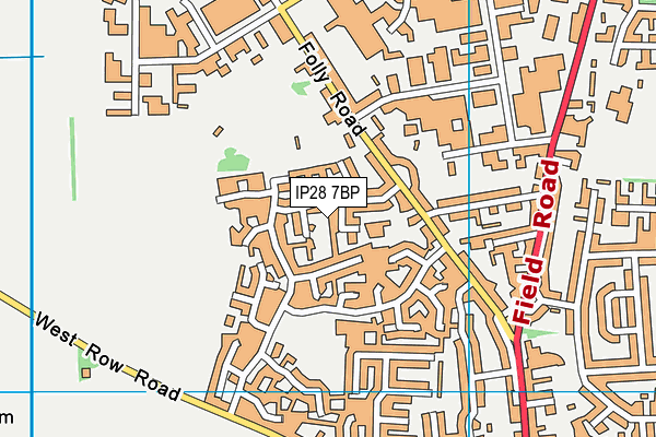 IP28 7BP map - OS VectorMap District (Ordnance Survey)