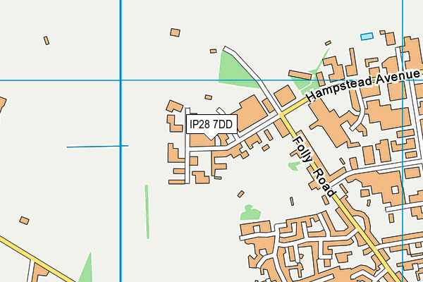 IP28 7DD map - OS VectorMap District (Ordnance Survey)