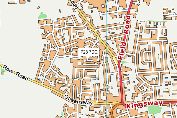 IP28 7DQ map - OS VectorMap District (Ordnance Survey)