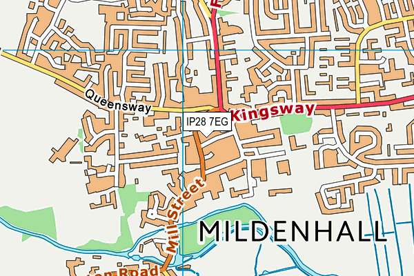 IP28 7EG map - OS VectorMap District (Ordnance Survey)