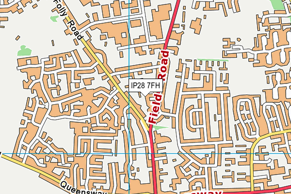 IP28 7FH map - OS VectorMap District (Ordnance Survey)
