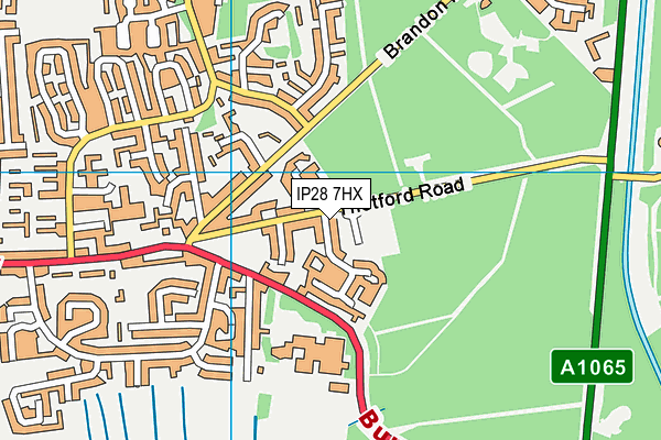 IP28 7HX map - OS VectorMap District (Ordnance Survey)