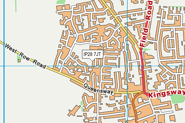 IP28 7JT map - OS VectorMap District (Ordnance Survey)