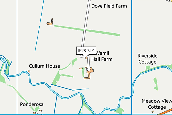 IP28 7JZ map - OS VectorMap District (Ordnance Survey)