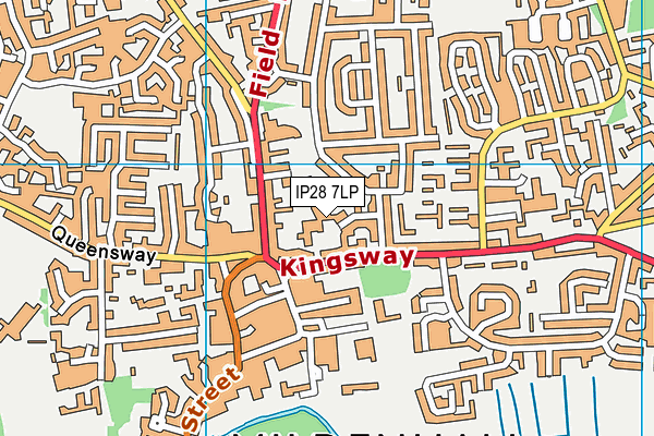 IP28 7LP map - OS VectorMap District (Ordnance Survey)