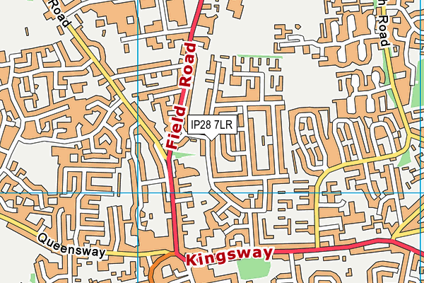 St Mary's Church of England Academy map (IP28 7LR) - OS VectorMap District (Ordnance Survey)
