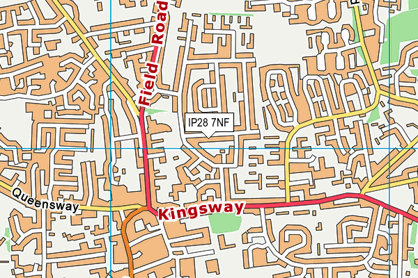 IP28 7NF map - OS VectorMap District (Ordnance Survey)