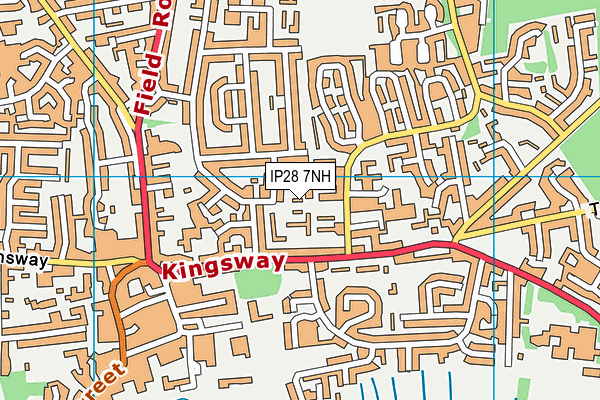 IP28 7NH map - OS VectorMap District (Ordnance Survey)