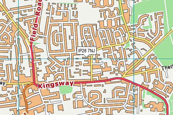 IP28 7NJ map - OS VectorMap District (Ordnance Survey)