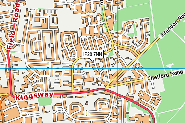 IP28 7NN map - OS VectorMap District (Ordnance Survey)