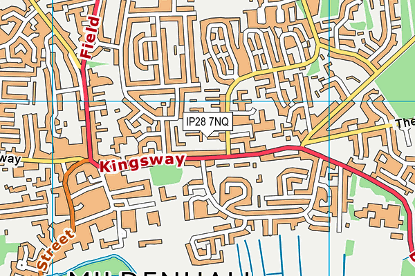 IP28 7NQ map - OS VectorMap District (Ordnance Survey)