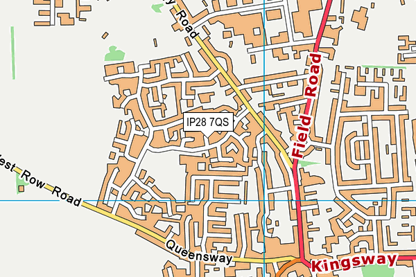 IP28 7QS map - OS VectorMap District (Ordnance Survey)