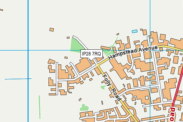 IP28 7RQ map - OS VectorMap District (Ordnance Survey)