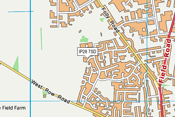 IP28 7SD map - OS VectorMap District (Ordnance Survey)