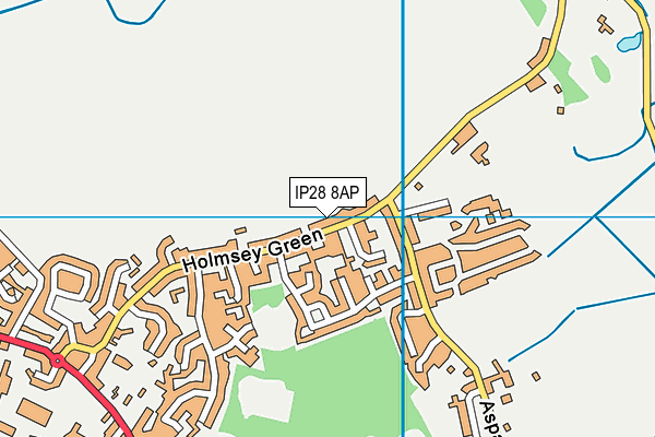 IP28 8AP map - OS VectorMap District (Ordnance Survey)